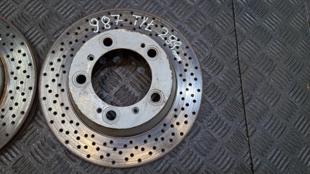 фото №8, Супорт задня лівий + правий brembo + гальмівні диски 299mm porsche boxster cayman s 987