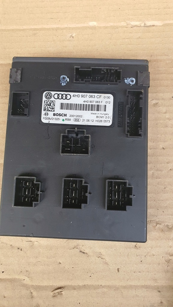 фото №1, Модуль блок управління бортовою мережею audi оригінальний номер 4h0907063cf