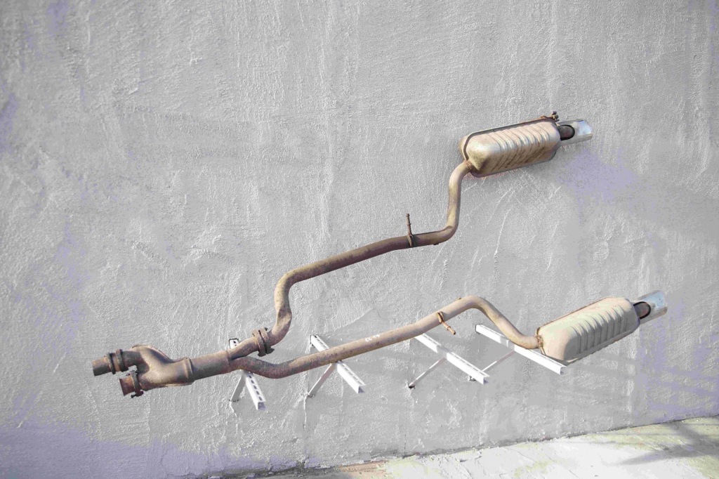 Выхлоп гаситель конечный левая правая  хром mercedes cl w215 Оригинал