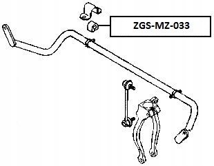 фото №4, Nty zgs-mz-033 втулка підшипник, стабілізатор