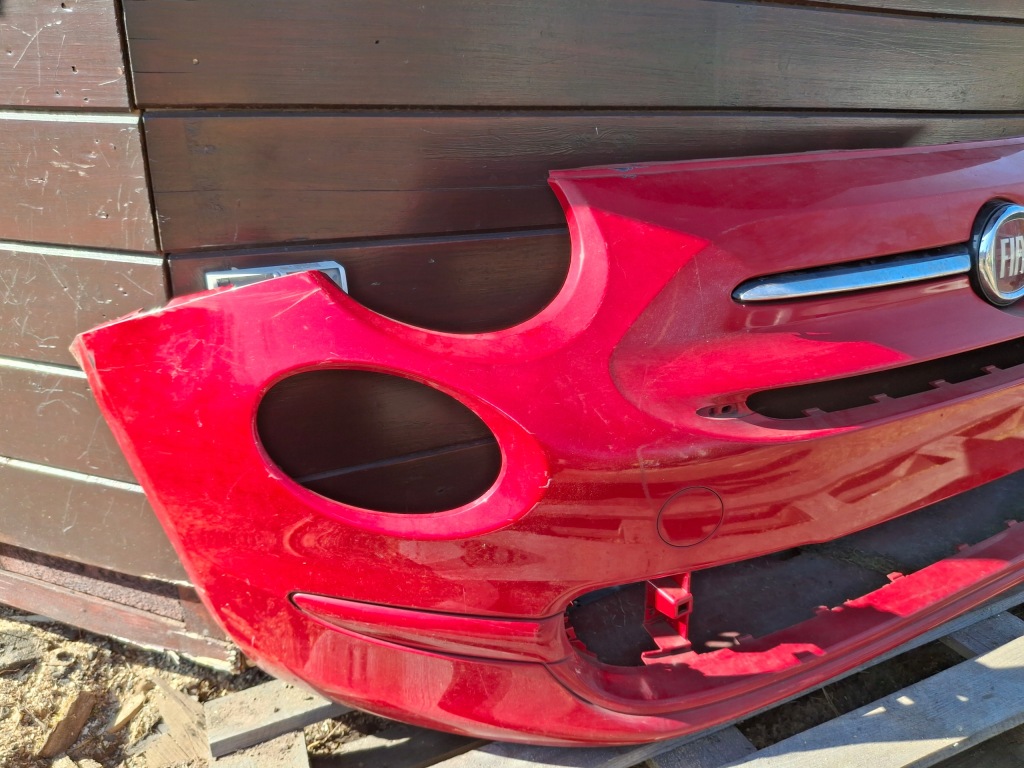 Купити Fiat 500 рестайлінг  15- бампер перед передній хром 735619476