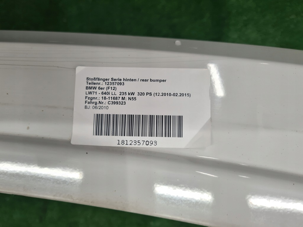 фото №7, Bmw 6 f12 f13 бампер задняя задний a300 4pdc