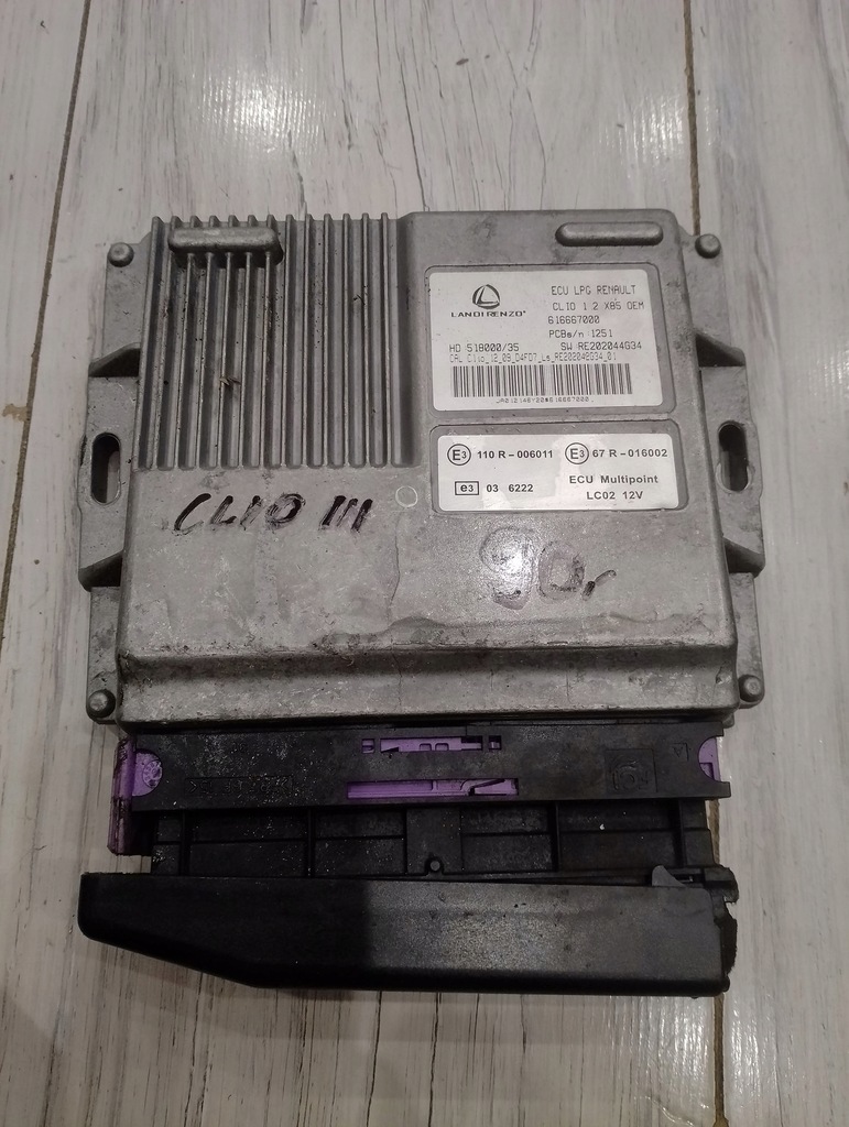 фото №1, Блок управления двигателя renault clio iii 1.2 616667000 518000/35