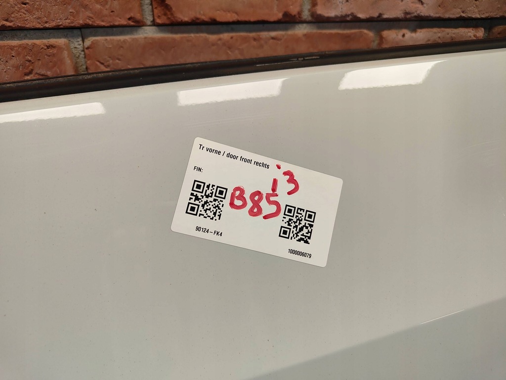 фото №9, Bmw i3 i01 дверь правое передние правый перед b85 capparis weiss полный