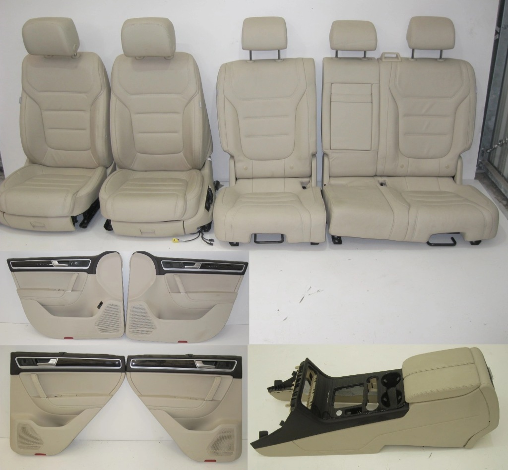 фото №1, Vw touareg 7p сидіння сидіння заднє сидіння спинка тунель оббивка двері