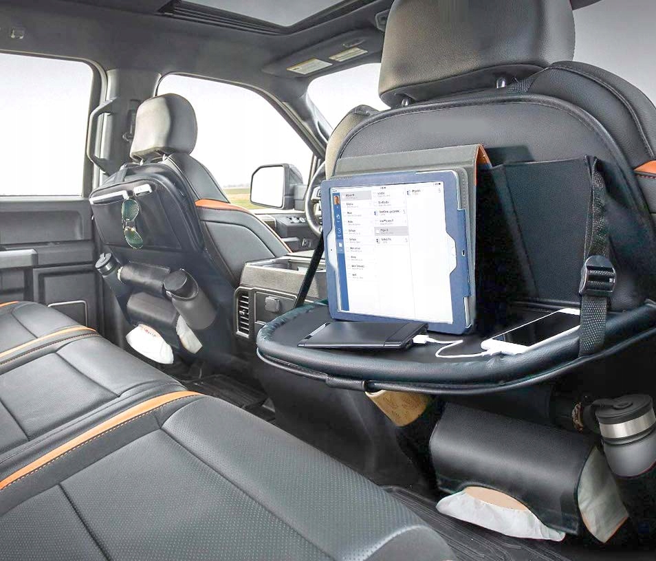 фото №9, Автомобільний органайзер na сидіння захист кронштейн планшет чашка полиця чорний