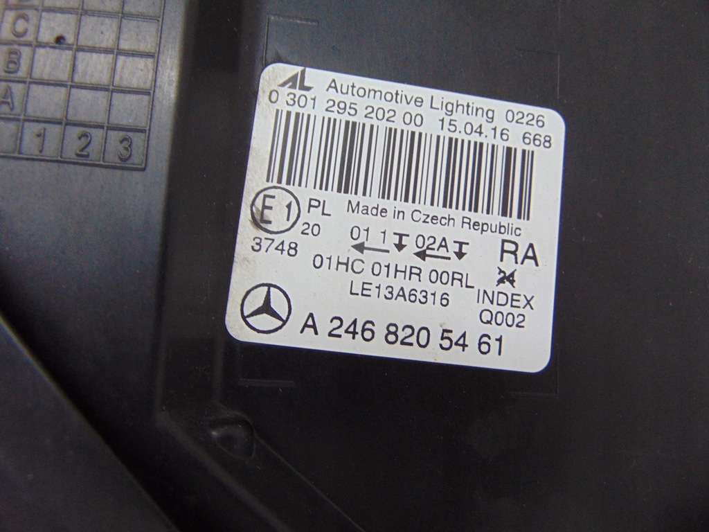 фото №9, Mercedes b-klasa w246 lift лампа правая a2468205461