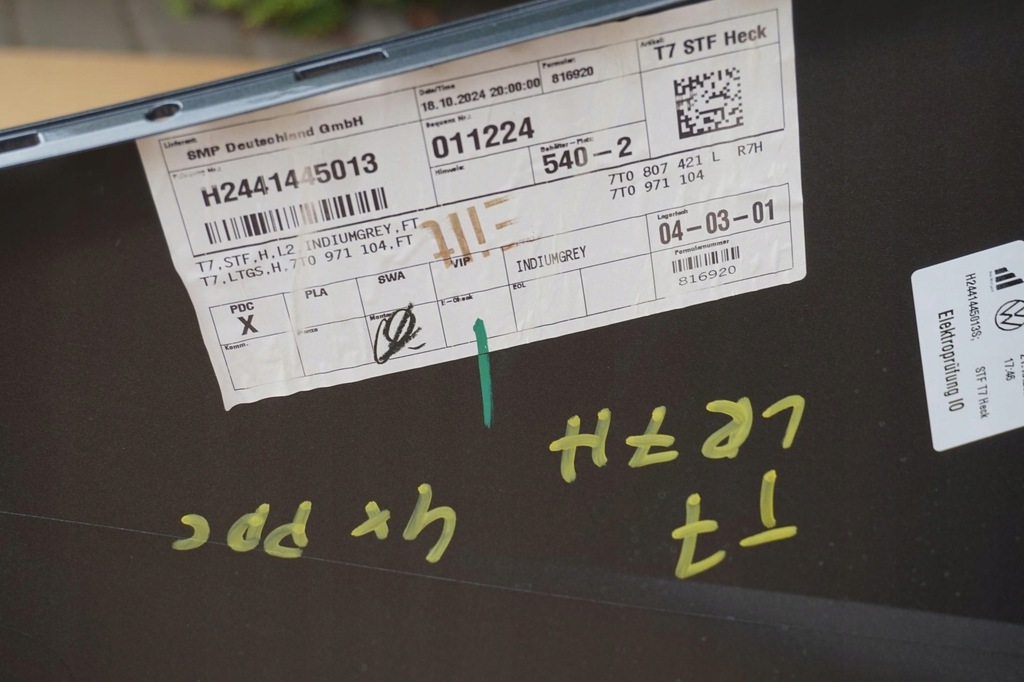 фото №10, Новий org бампер задній 4xpdc lr7h vw t7 multivan 7t0 7t0807421n 7t0807421l