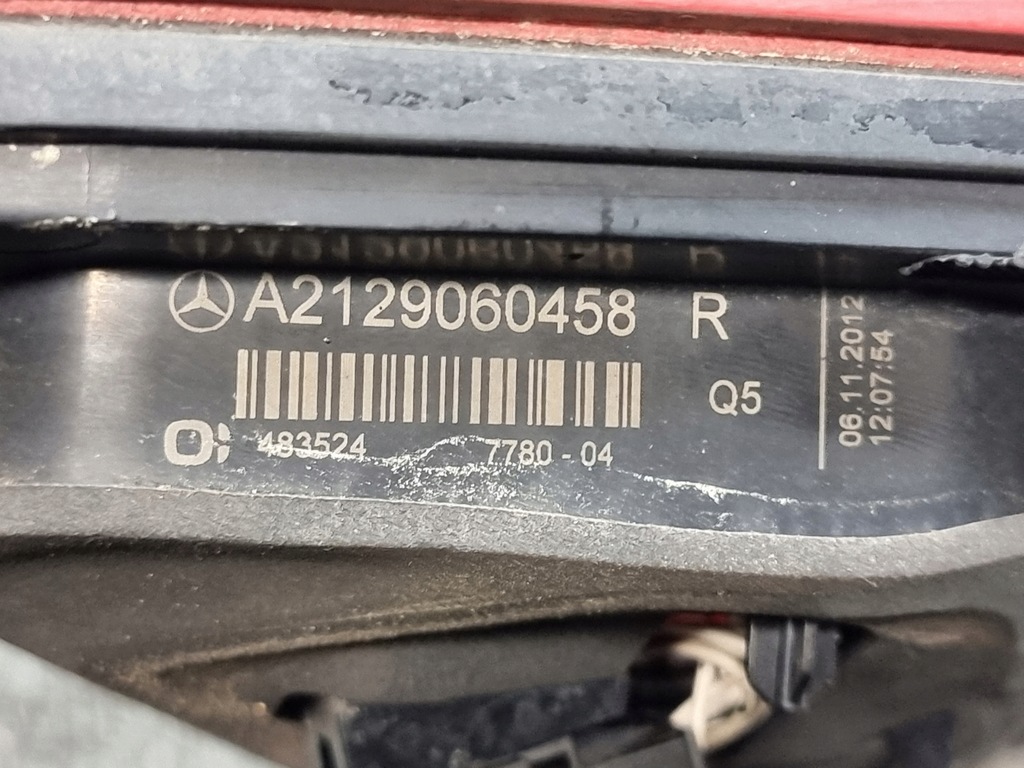 фото №12, Лампа правий задня w кришка оригінальний номер a2129060458 mercedes e klasa w212 sedan 13r