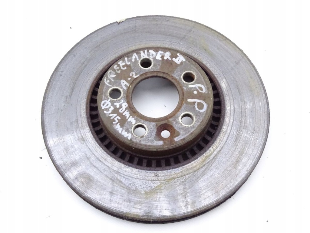 фото №1, Land rover freelander ii 06-14 3.2 b диск гальмівна перед 315mm