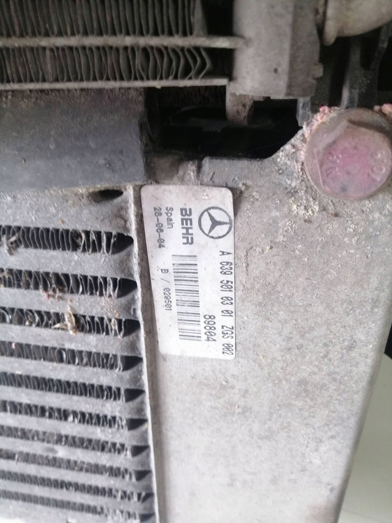 фото №6, Mercedes-benz vito viano w639 pas передній радіатор комплект