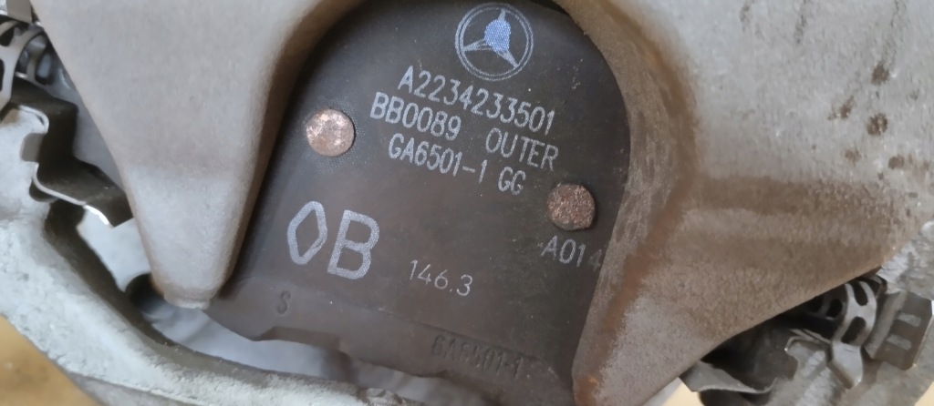 Суппорт тормозной правый задний  mercedes c klasa c300e w206 23r 320x24 w223 Доставка