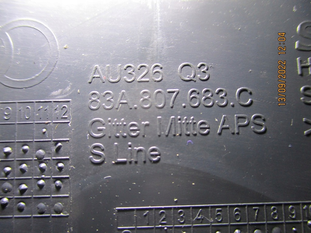 фото №9, Решётка бампера средняя нижняя audi q3 83a807683c