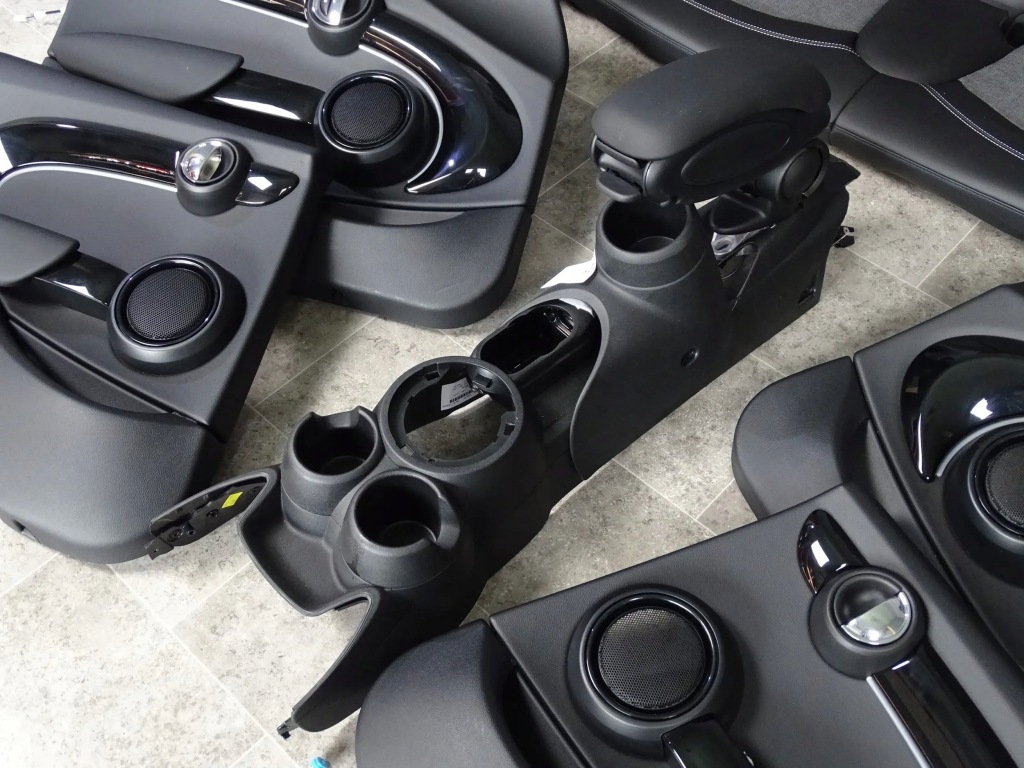 фото №9, Mini f55 сиденья заднее сиденье обшивки туннель середина салон nowe карбон black