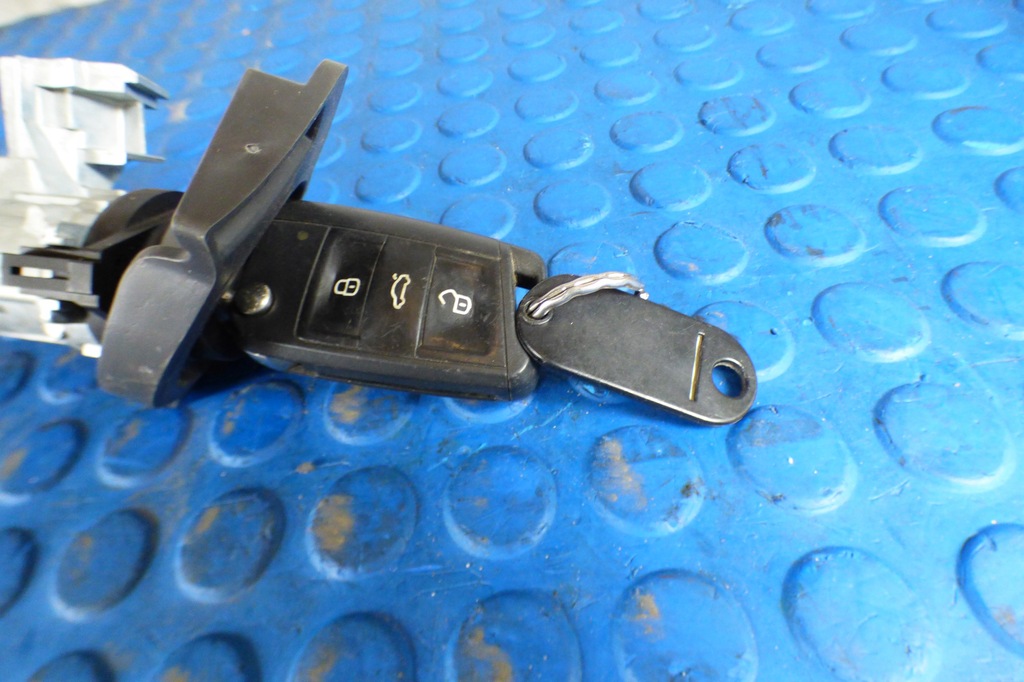 фото №6, Набор стартовый запуска счетчик замок зажигания модуль компьютер skoda fabia iii 1.0b