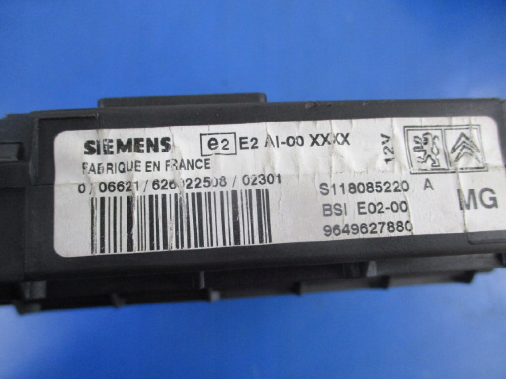 фото №8, Peugeot 206 коробка модуль bsm 9646405280 bsi 9649627880