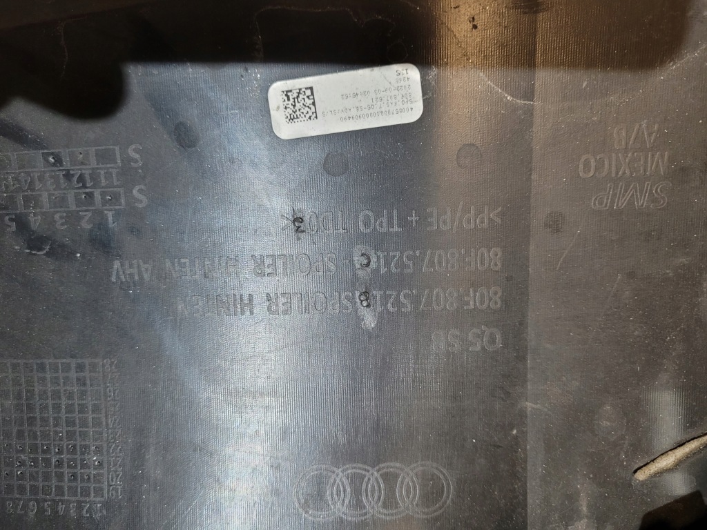 фото №8, Накладка бампера задняя диффузор audi sq5 q5 ii sportback s-line pdc 80f