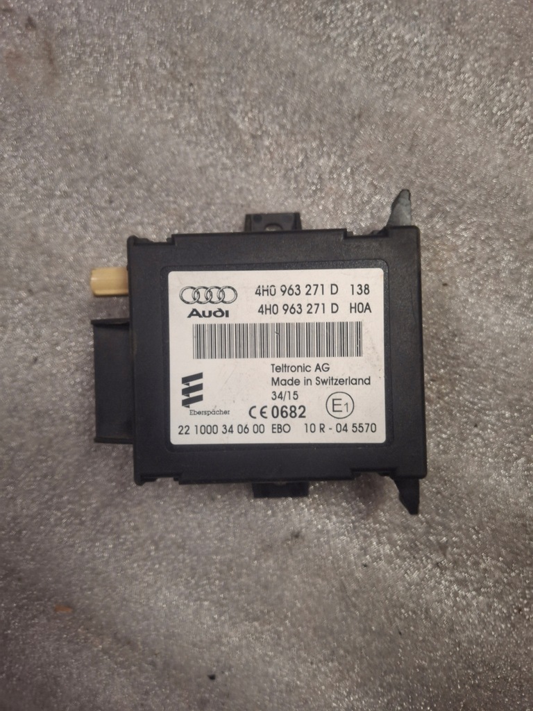 фото №1, Audi q7 4m блок керування модуль webasto 4h0963271d