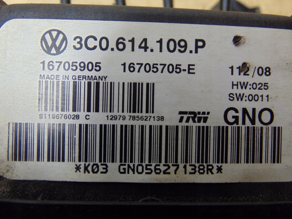 фото №13, Насос abs vw passat cc 2.0 tdi 3c0614109p