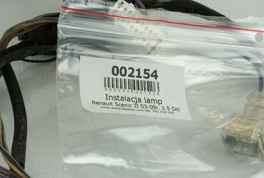 фото №8, Электропроводка жгут лампа upc renault scenic ii 2 8200592403 06-09r.