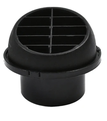 фото №1, Выход диффузор чёрный fi 75 поворотный kąt 45