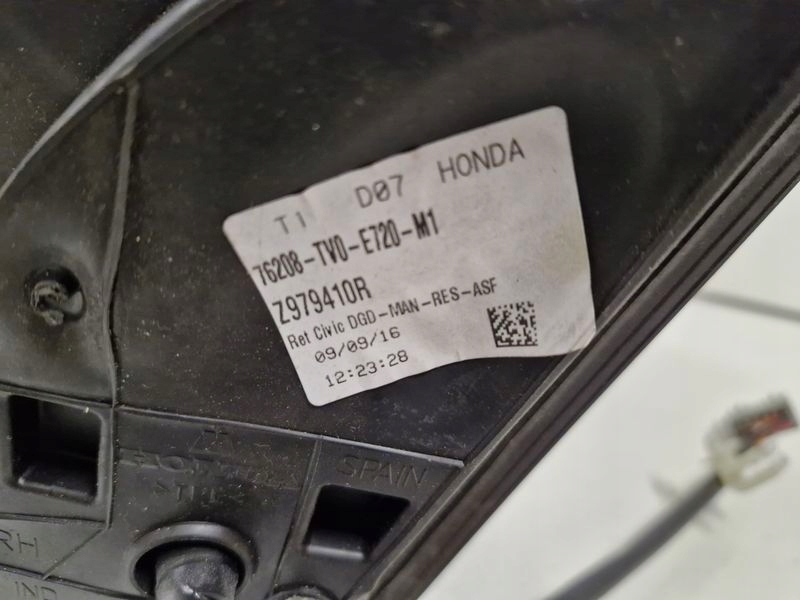 фото №7, Honda civic ix дзеркало двері праве 7 pin g535p uk