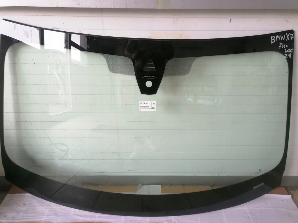 фото №1, Стекло лобовое bmw x7 датчик камера hud оригинал
