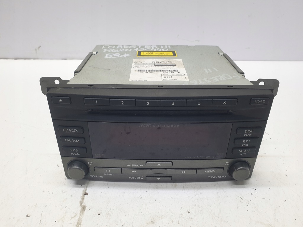 фото №1, Радио cd mp3 subaru forester iii 86201sc440