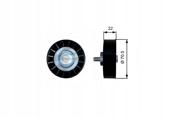 фото №2, Ролик направляющая ремень клиновой iveco daily iii daily iv daily v daily