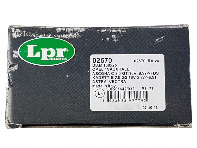 фото №3, Lpr тормозные колодки тормозные opel astra f g calibra