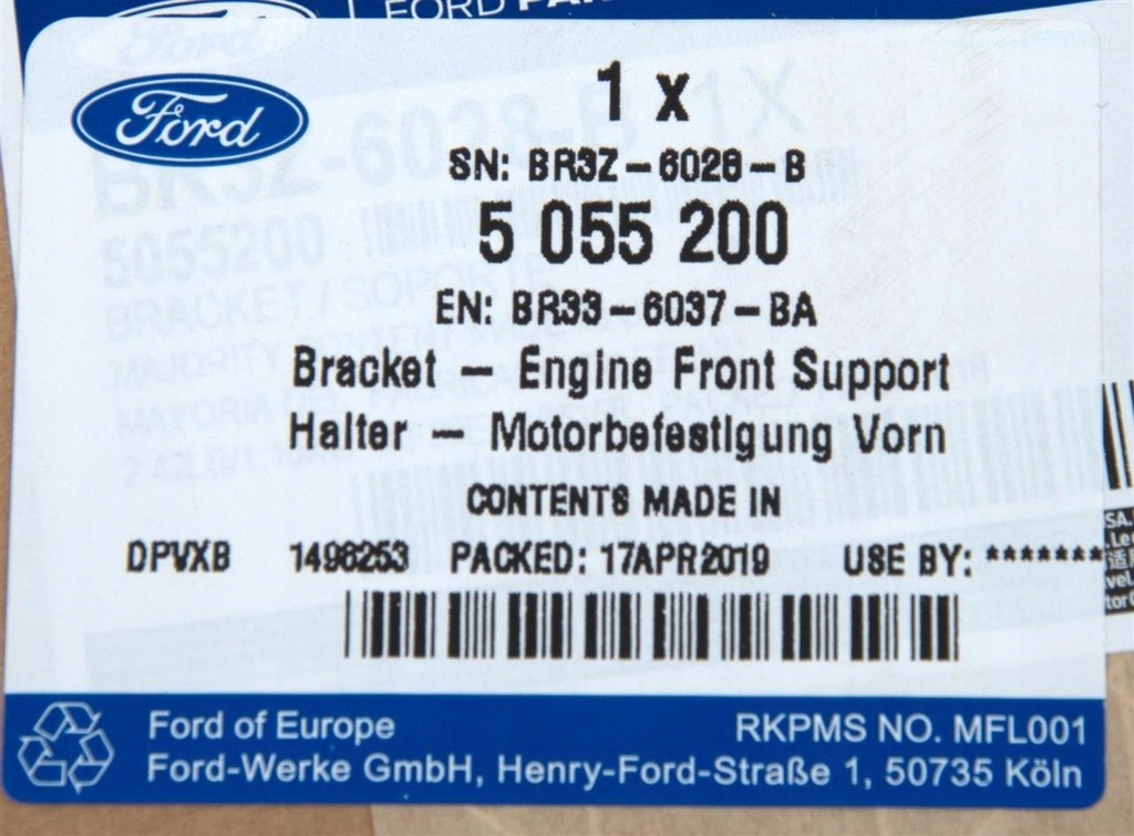 фото №9, Кронштейн подушки безпеки двигуна правий ford mustang mk6 2015- 2023-