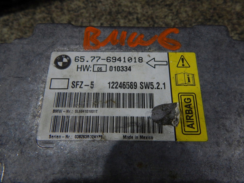 фото №4, Bmw e63 e64 подушки безпеки подушка безпеки ремені датчик