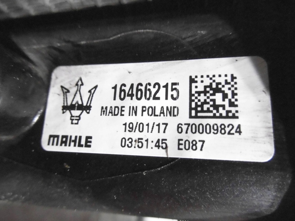 Комплект радиатор жалюзи воздуховод воздуха maserati levante 670149347 Цена