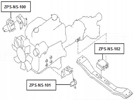 фото №13, Подушка двигателя pathfinder wd21 86-95 задняя