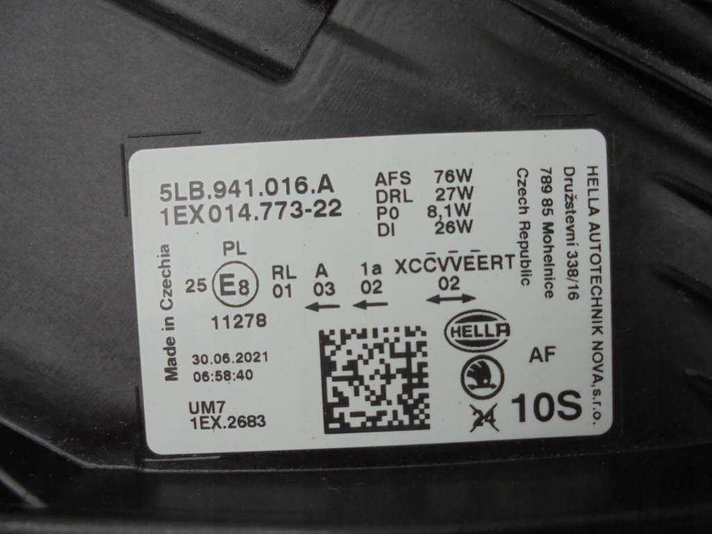 фото №15, Full led правий лівий лампа skoda enyaq iv 5lb eu 5lb941016a 5lb941015a kpl