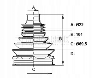 фото №2, Захист шарнір kpl fiat panda iii bcb6370