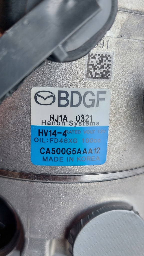 фото №6, Компресор кондиціонера mazda cx-30 mazda 3 new оригінальний номер