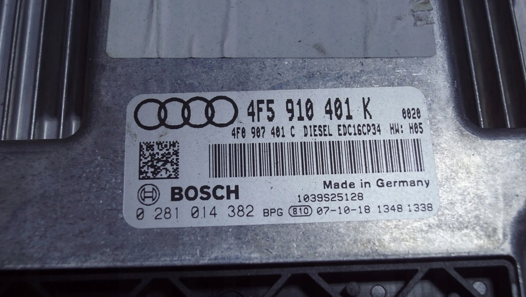 фото №8, Блок керування двигуна audi a6 c6 2.7 tdi 4f5910401k