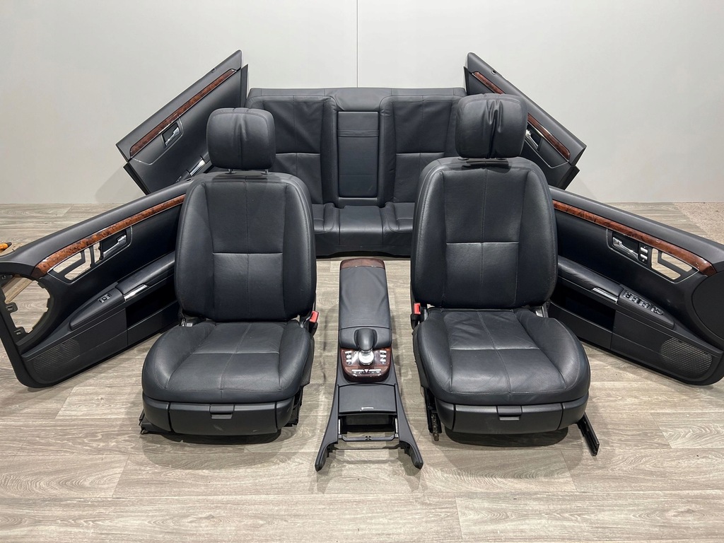 фото №1, Mercedes s w221 сиденья заднее сиденье обшивки вентиляция