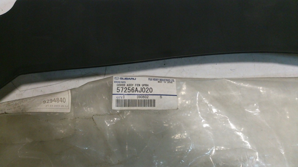 фото №1, Защита крыла перед правая outback iv 09-14r