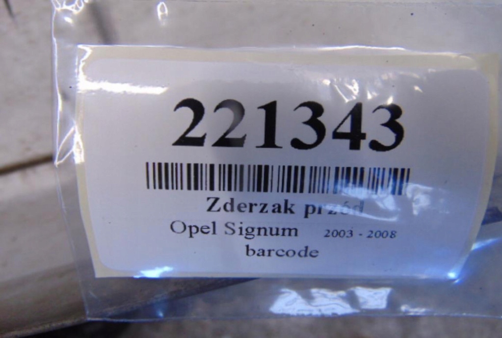 фото №7, Opel signum бампер перед состояние видимый na фото