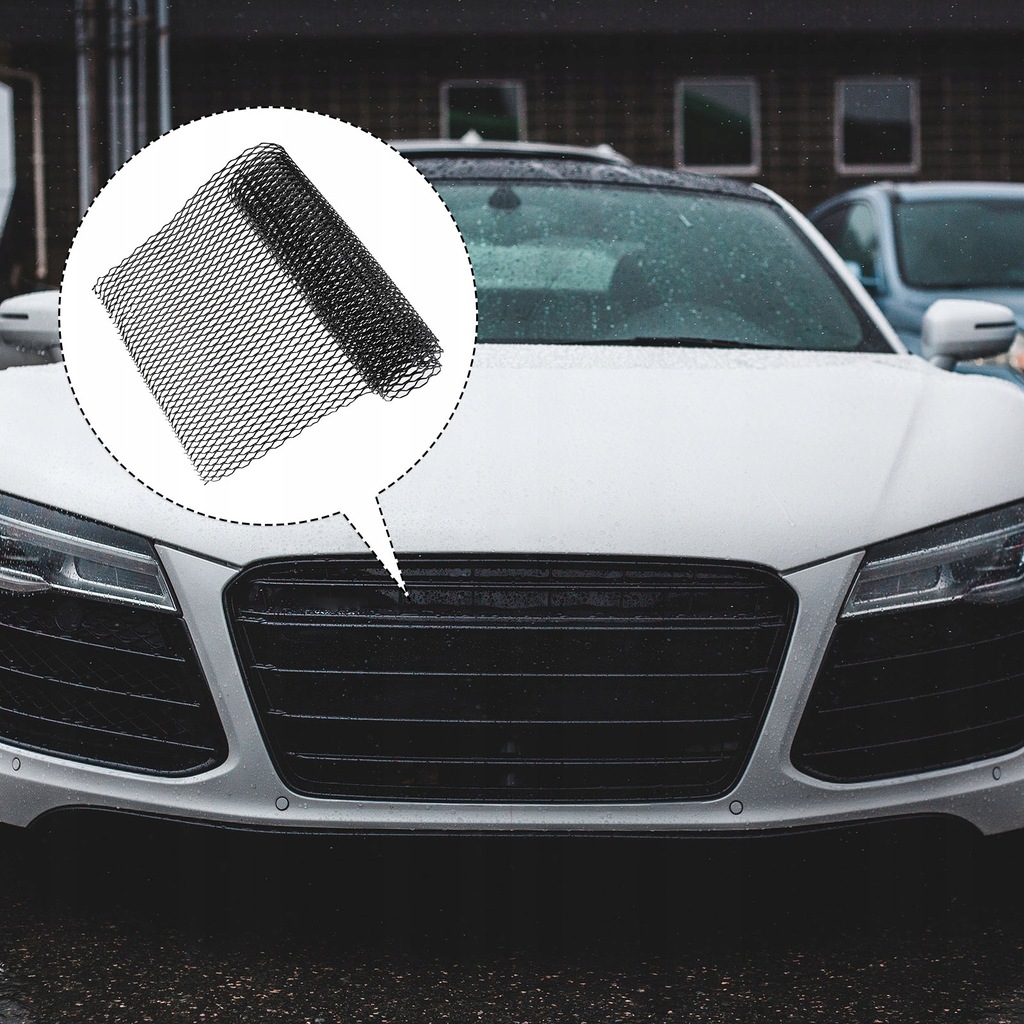 фото №9, Czarna алюмінієва сітка захист бампера do автомобіля