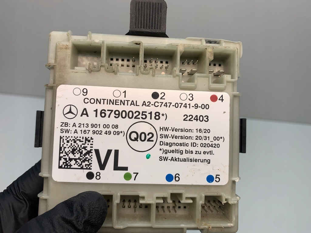 фото №5, Mercedes w167 модуль блок керування двері a1679002518