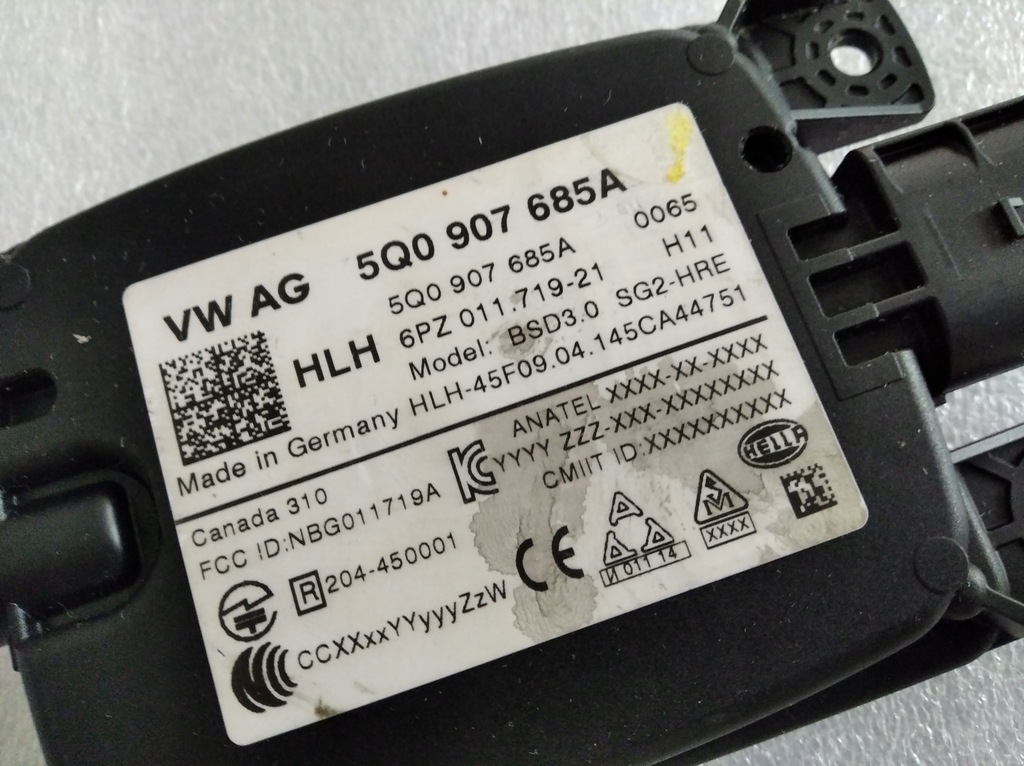 фото №9, Vw jetta golf sharan радар задня 5q0907685a