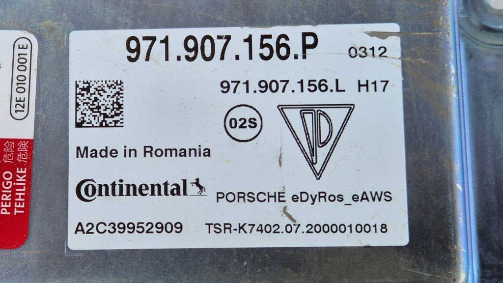 фото №8, Блок управления стабилизации continental vw touareg iii panamera оригинальный номер 971907156p