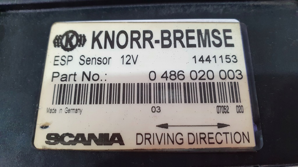 фото №7, Блок керування датчик датчик esp scania r 0486020003 1441153