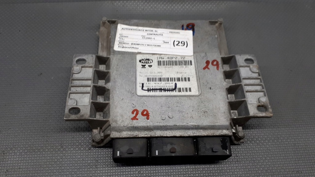 фото №1, 9648568480 бортовой компьютер citroen c3 1.1 i 04r