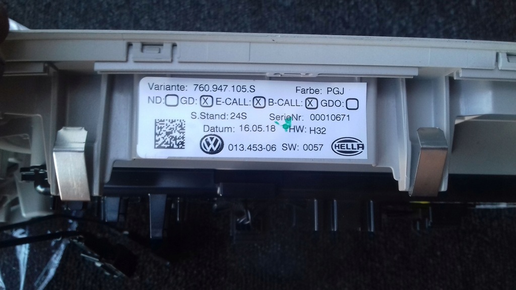 фото №6, Лампа стельовий 760947105s vw touareg iii