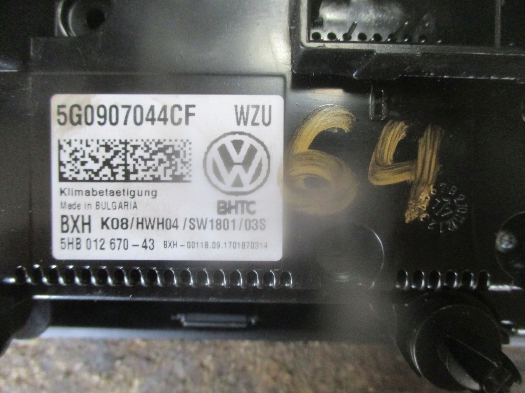 фото №6, Панель кондиционера 5g0907044cf vw golf vii lift