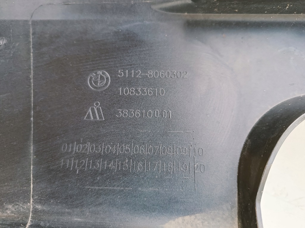 фото №8, Bmw f20 спойлер диффузор бампера задняя 5112-8060302